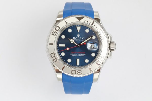 Replica Rolex YachtMaster 116622 40mm 904L SS/SS Blue EWF A3235