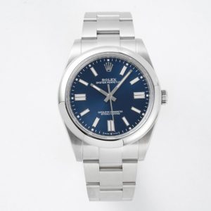 Replica Rolex Oyster Perpetual 41mm 124300 GMF 1:1 Best Edition 904L Steel Blue Dial on SS Bracelet SA3230