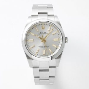 Replica Rolex Oyster Perpetual 41mm 124300 GMF 1:1 Best Edition 904L Steel Silver Dial on SS Bracelet SA3230