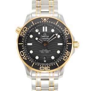 Replica Omega 2018 Seamaster Diver 300M SS/YG VSF 1:1 Best Edition YG Bezel Black Dial on SS/YG Bracelet A8800