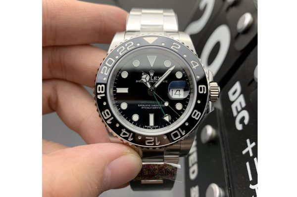 Replica Rolex GMT Master II 116710 LN 904L SS Clean Factory 1:1 Best Edition on Oyster Bracelet SA3186 CHS